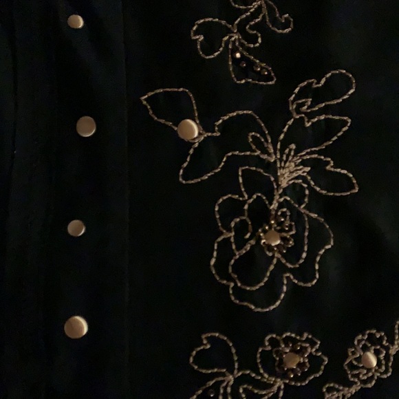 Marciano black skirt with bronze embroidered - Picture 6 of 6